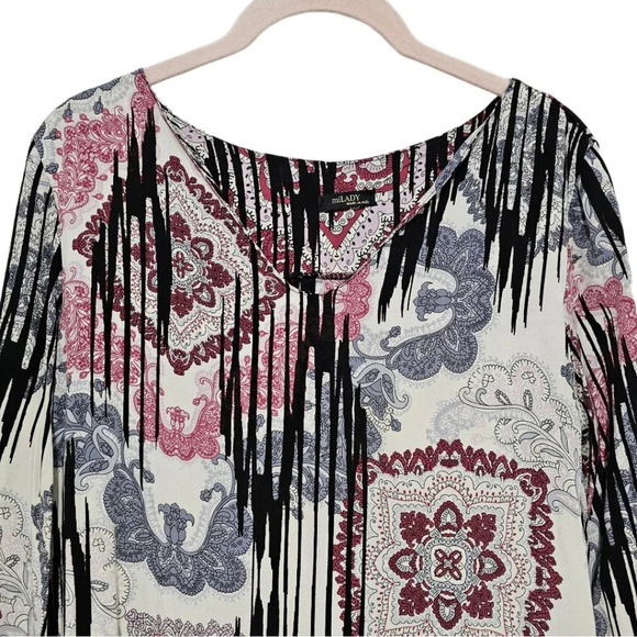 MiLady Made In Italy Paisley Ruffle Dress - Picture 2 of 8